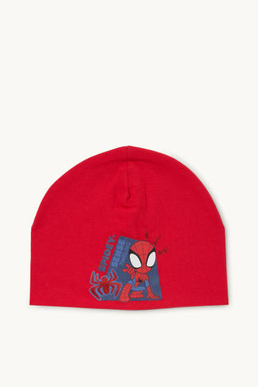 Enfants garçons - Spidey et ses amis extraordinaires - bonnet - effet brillant - rouge