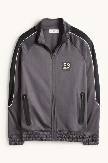 Enfants garçons - Sweat en molleton - noir / gris foncé