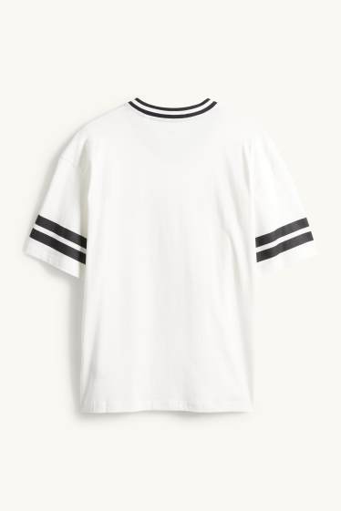 Enfants garçons - Football - T-shirt - blanc crème
