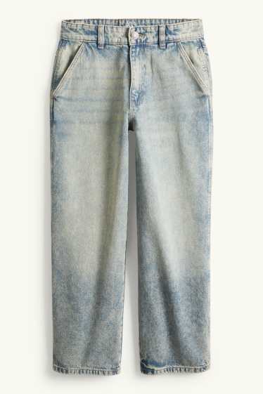 Kinderen: jongens - Baggy jeans - jeanslichtgrijs