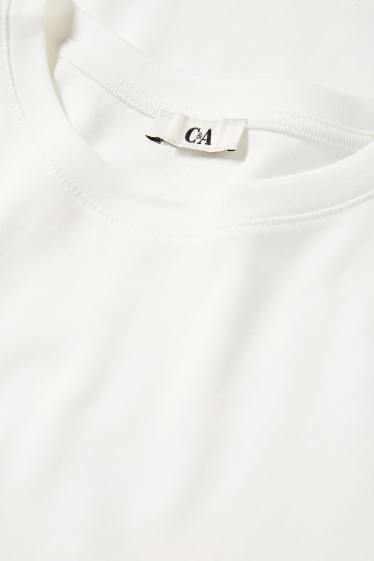 Damen - T-Shirt - Relaxed Fit - weiß