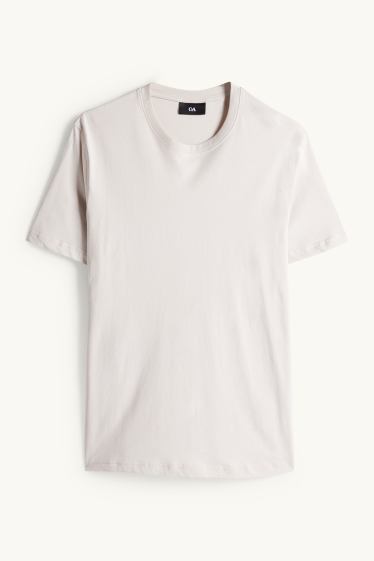 Uomo - T-shirt - regular fit - beige