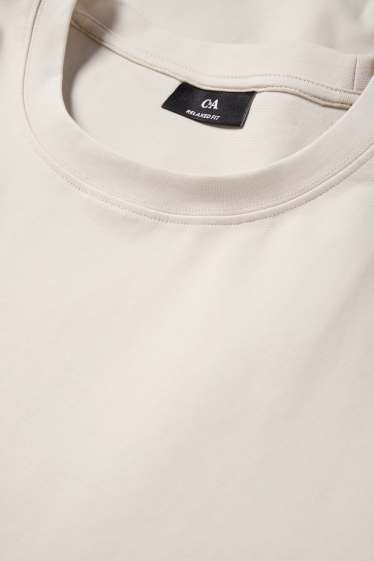 Herren - T-Shirt - Relaxed Fit - hellbeige