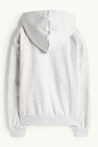 Children Girls - Zip-through hoodie - light gray-melange