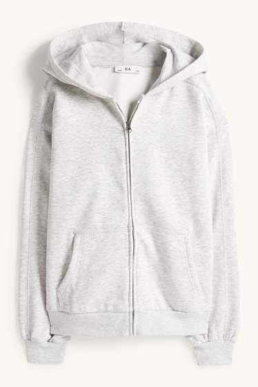 Children Girls - Zip-through hoodie - light gray-melange
