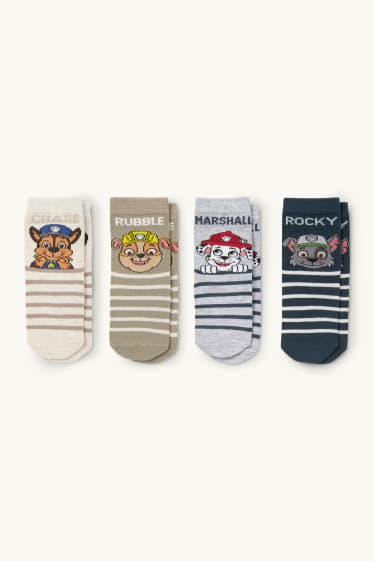 Unisex - Multipack 4er - PAW Patrol - Chase - Baby-Socken mit Motiv - blau  / beige