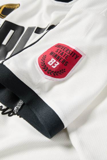 Enfants garçons - Football - T-shirt de sport - blanc