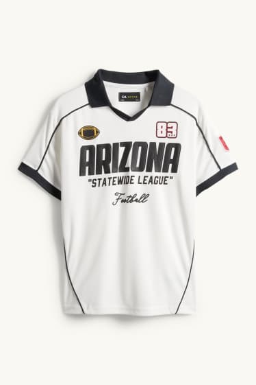 Enfants garçons - Football - T-shirt de sport - blanc