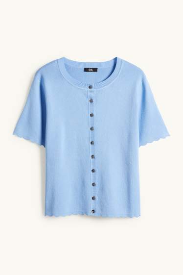 Dona - Jaqueta de punt - blau clar