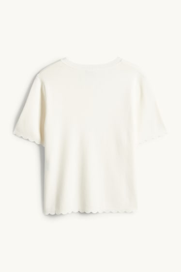 Dona - Jaqueta de punt - blanc trencat