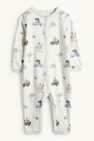 Miminka - chlapci - Safari - pyžamo pro miminka - mátově zelená