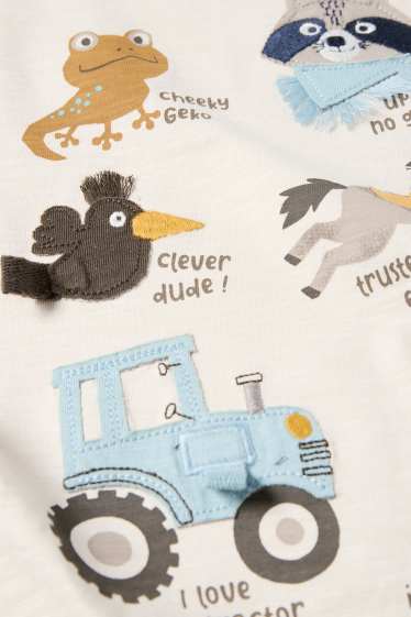 Nen - Granja - samarreta de màniga curta - beix clar