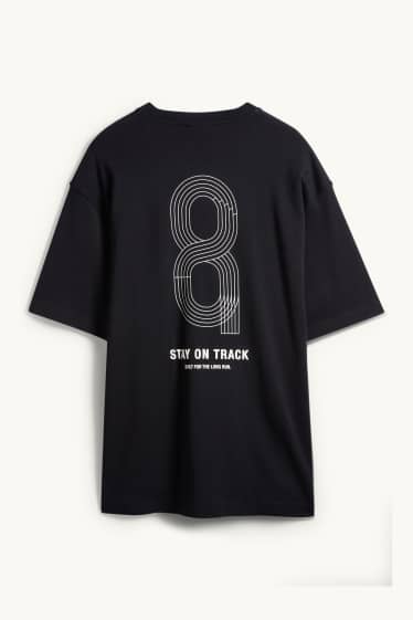 Herren - Funktions-Shirt - Relaxed Fit - schwarz