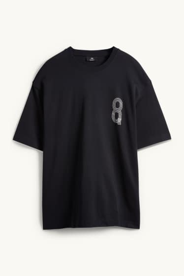 Herren - Funktions-Shirt - Relaxed Fit - schwarz