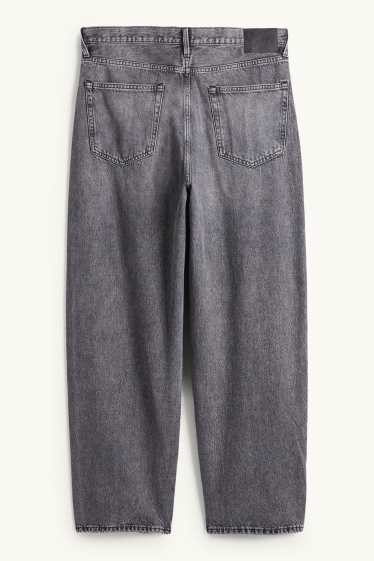 Pánské - Baggy jeans - džíny - šedé