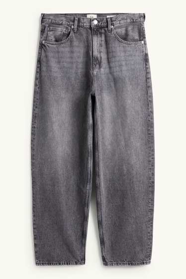 Pánské - Baggy jeans - džíny - šedé