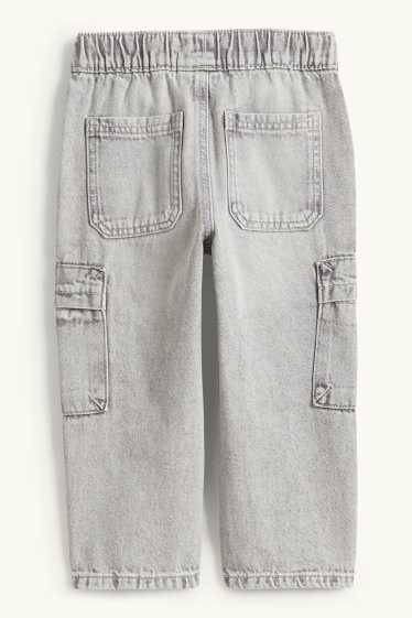 Niños - Jeans cargo - vaqueros - gris claro
