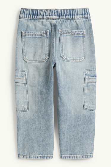 Niños - Jeans cargo - vaqueros - azul claro