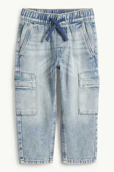 Niños - Jeans cargo - vaqueros - azul claro
