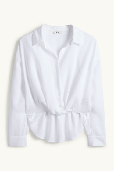 Dona - Brusa amb nus - blanc