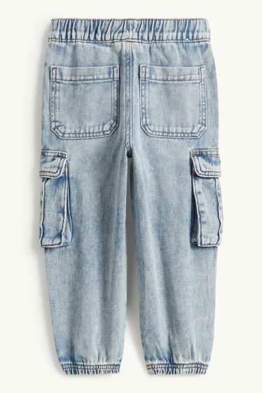 Niños - Jeans cargo - vaqueros - azul claro