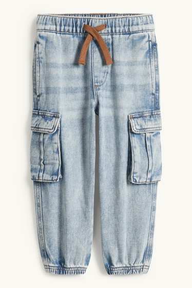 Niños - Jeans cargo - vaqueros - azul claro