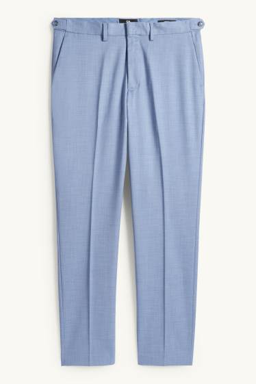 Home - Pantalons combinables - regular fit - elàstics - blau clar