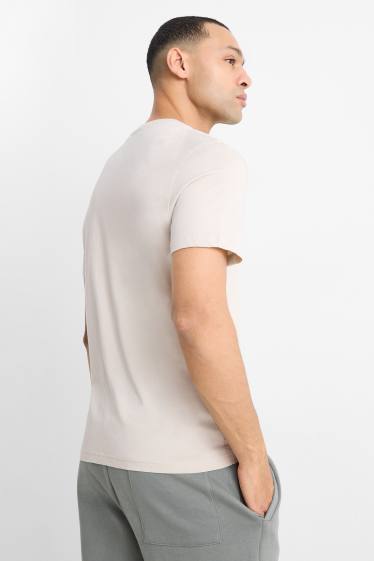 Uomo - T-shirt - regular fit - beige