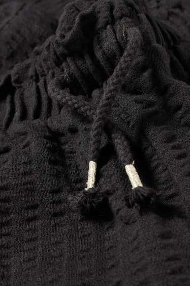 Kinderen: meisjes - Jersey broek - zwart