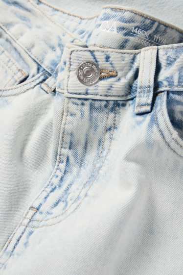 Enfants filles - Barrel jean - jean bleu clair