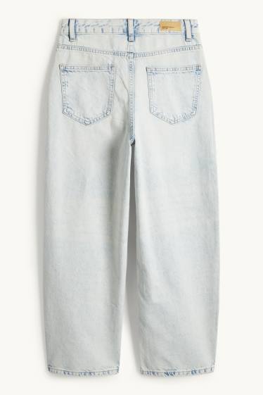 Enfants filles - Barrel jean - jean bleu clair