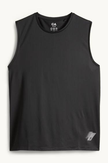 Herren - Funktions-Tank-Top - schwarz