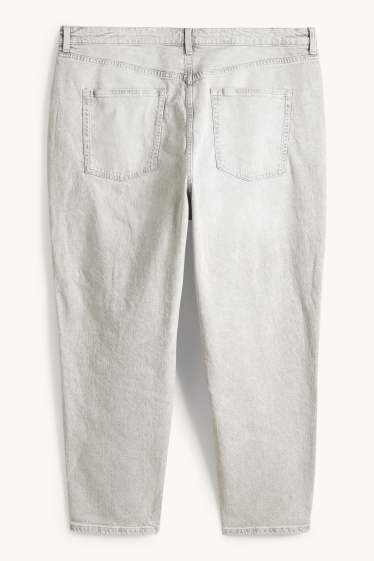 Damen - Mom Jeans - High Waist - LYCRA® - helljeansgrau