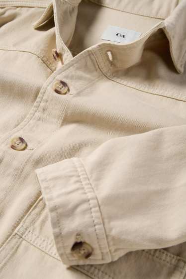 Femmes - Shacket en jean - beige