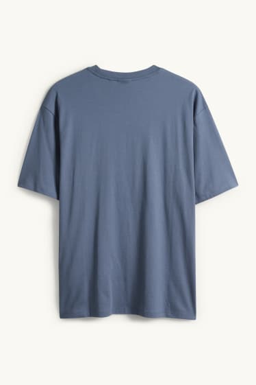 Hommes - T-shirt - relaxed fit - bleu