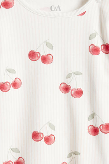 Baby Girls - Multipack of 2 - cherry - baby pyjamas - 4 piece - white / red