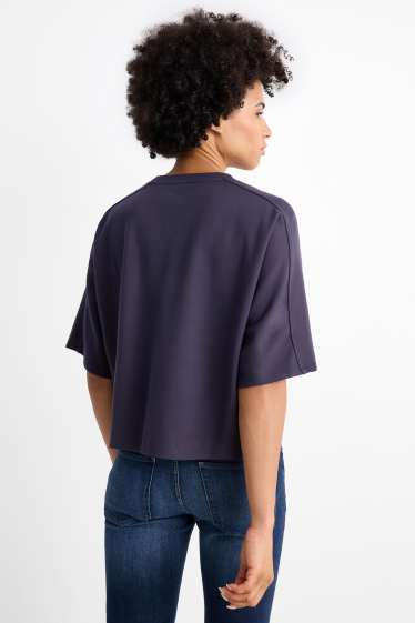 Dona - Dessuadora - oversized - blau fosc