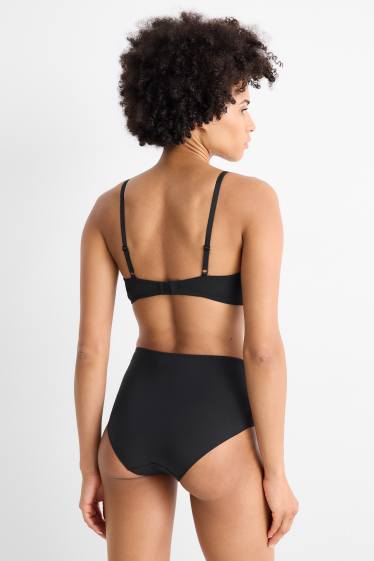 Damen - BH mit Bügel - BALCONETTE - wattiert - schwarz