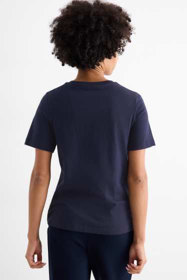 Damen - T-Shirt - Regular Fit - dunkelblau