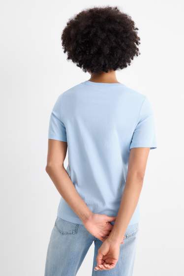 Damen - T-Shirt - Regular Fit - hellblau