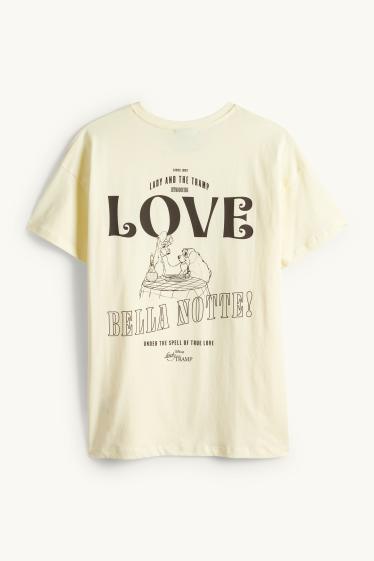 Donna - T-shirt - oversize - Lilli e il Vagabondo - giallo chiaro