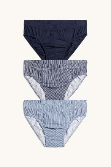 Herren - Multipack 3er - Slip - dunkelblau