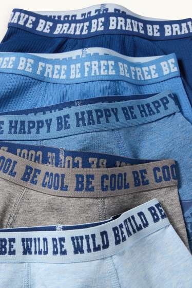 Bambini - Confezione da 5 - boxer - azzurro
