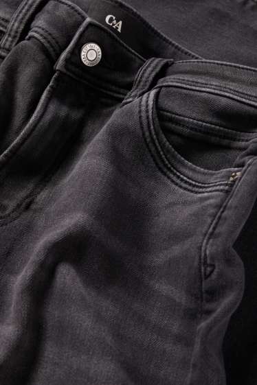 Damen - Slim Jeans - Mid Waist - Jog Denim - dunkeljeansgrau