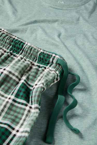 Hommes - Pyjashort - vert