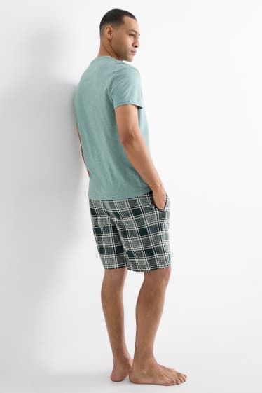 Hommes - Pyjashort - vert