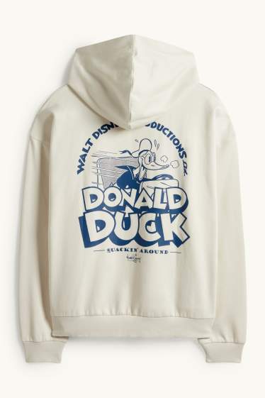 Bărbați - Hanorac supradimensionat - Donald Duck - bej deschis