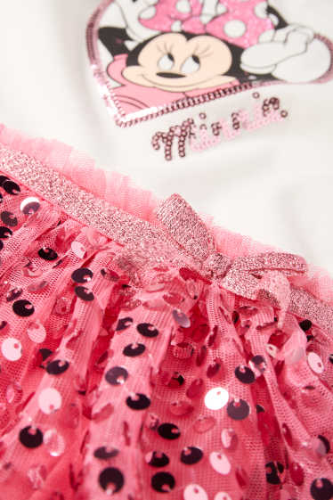 Enfants filles - Minnie Mouse - robe - finition brillante - rose