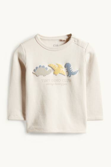 Neonati - Dinosauro - completo per neonati - 3 pezzi - beige chiaro