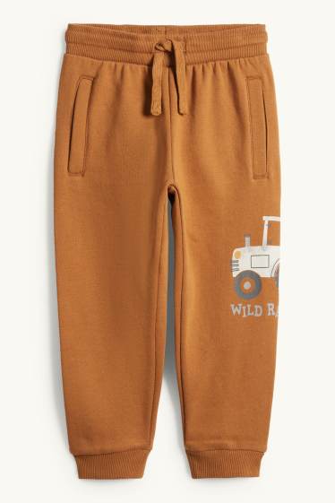 Kinder Jungen - Traktor - Jogginghose - braun